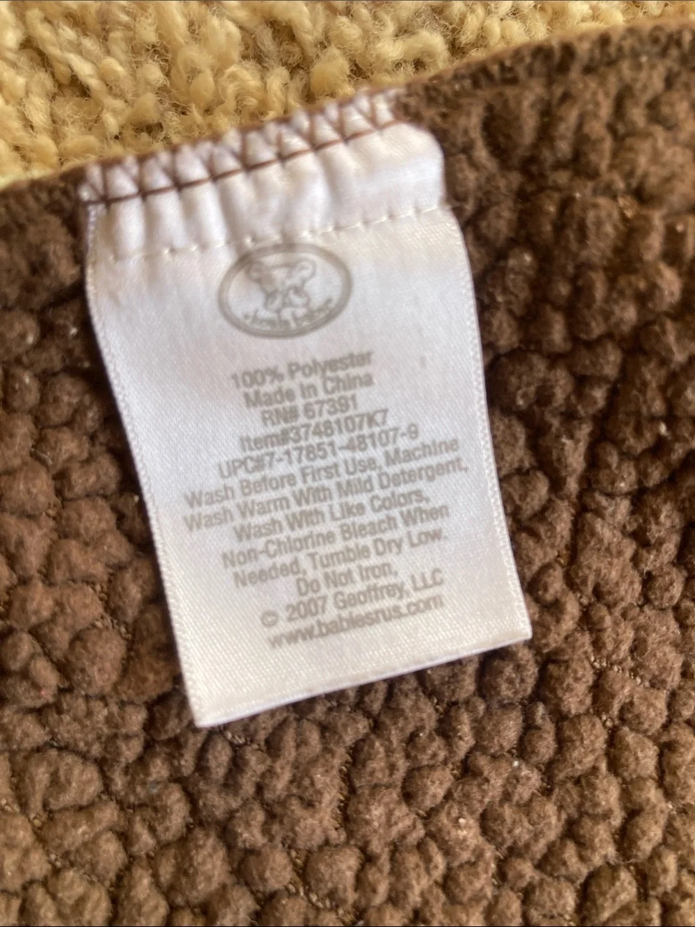 Source Unknown Mint Green and Brown Polka Dot Throw Blanket